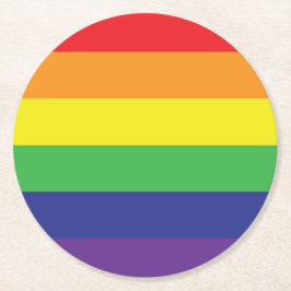 Posavasos Redondo De Papel Orgullo