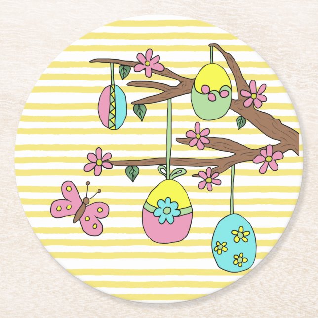 Posavasos Redondo De Papel ostern  (Anverso)