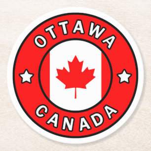Posavasos Redondo De Papel Ottawa Canada