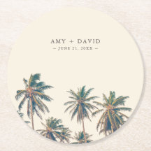 Palm Tree personalizado de la recepción de bodas d