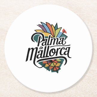 Posavasos Redondo De Papel Palma de Mallorca