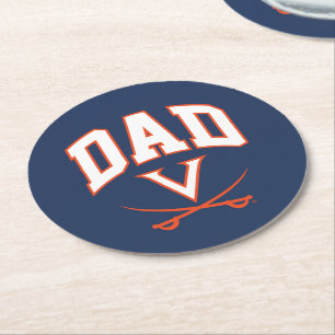 Posavasos Redondo De Papel Papá de los Virginia Cavaliers