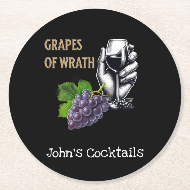 Posavasos Redondo De Papel Papel (Anverso)