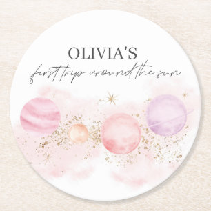 Posavasos Redondo De Papel Papel