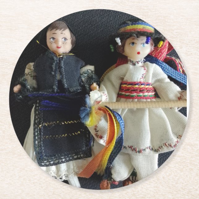 Posavasos Redondo De Papel Papel (Anverso)