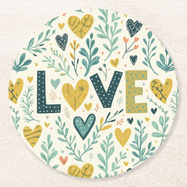 Posavasos Redondo De Papel Papel (Anverso)