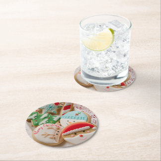 Posavasos Redondo De Papel Papel Coaster Navidad