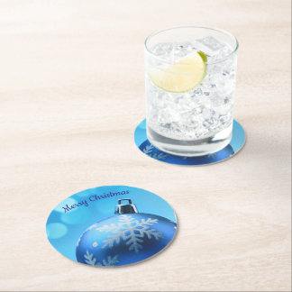 Posavasos Redondo De Papel Papel Coaster Navidad