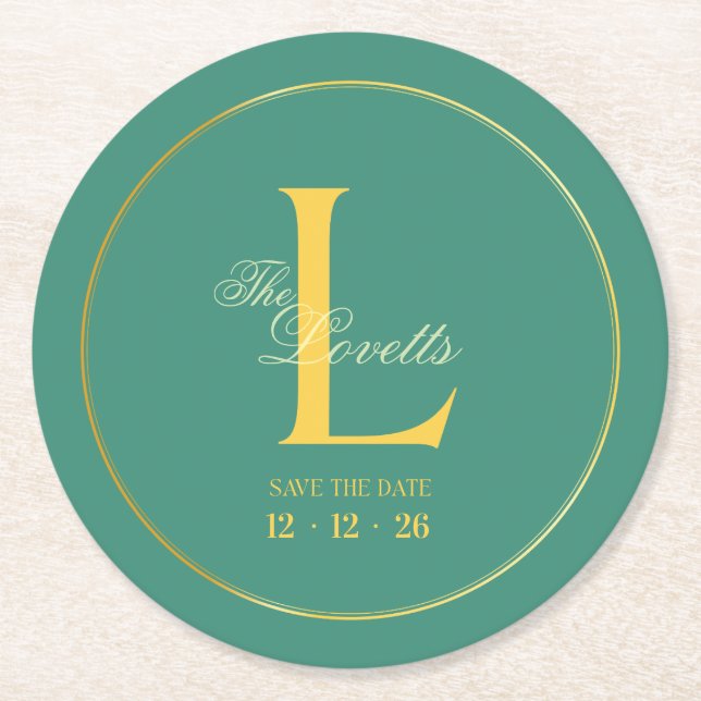 Posavasos Redondo De Papel Paper Coaster (Anverso)