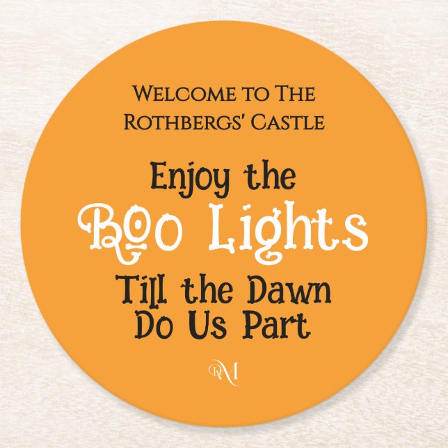 Posavasos Redondo De Papel Paper Coaster : HALLOWEEN #2 (Anverso)