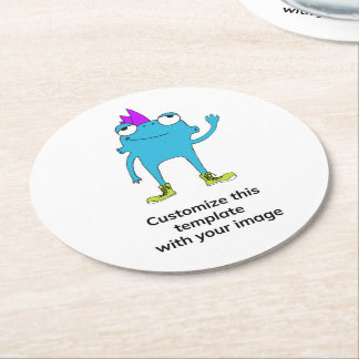 Posavasos Redondo De Papel Paquete de Pascua de BeFunky