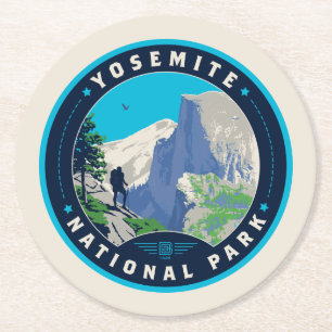 Posavasos Redondo De Papel Parque nacional Yosemite