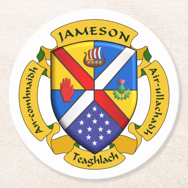 Posavasos Redondo De Papel Pascua de jamFam redonda - 2 (Anverso)