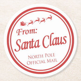 Posavasos Redondo De Papel Pascua de Santa María