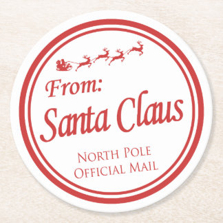 Posavasos Redondo De Papel Pascua de Santa María