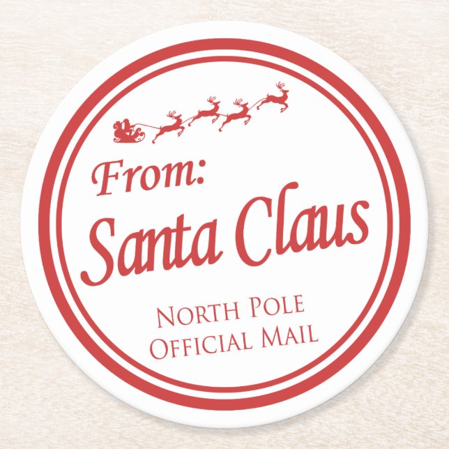 Posavasos Redondo De Papel Pascua de Santa María (Anverso)