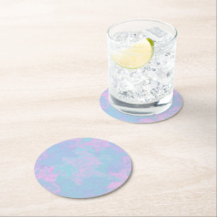 Posavasos Redondo De Papel Pastel mareado