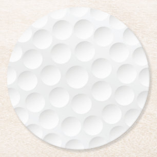 Posavasos Redondo De Papel Patrón de bolas de golf