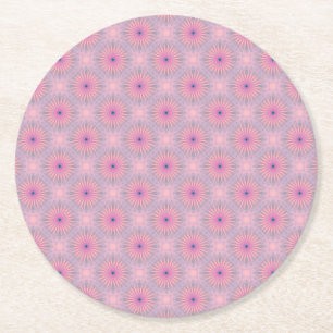 Posavasos Redondo De Papel Patrón de Mandala