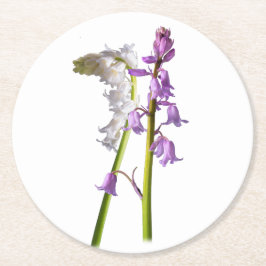 Posavasos Redondo De Papel Patrón de tela de pinkbells.