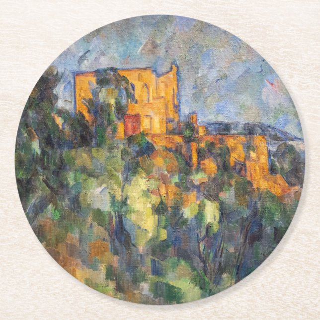Posavasos Redondo De Papel Paul Cezanne - Chateau Noir (Anverso)