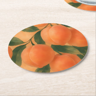 Posavasos Redondo De Papel Peaches
