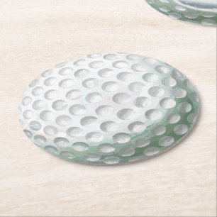 Posavasos Redondo De Papel Pelota de golf