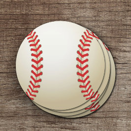 Posavasos Redondo De Papel Pelota temática de béisbol