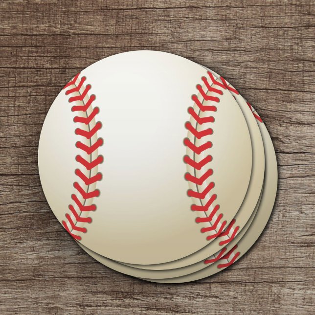 Posavasos Redondo De Papel Pelota temática de béisbol (Subido por el creador)