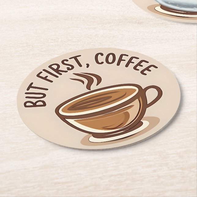 Posavasos Redondo De Papel Pero los primeros cafetaleros amantes de la cocina (En perspectiva)