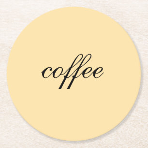 Posavasos Redondo De Papel Pero primero, el café - Cream Coasters