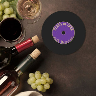 Posavasos Redondo De Papel Personalizable, catastro de reunión de clase media