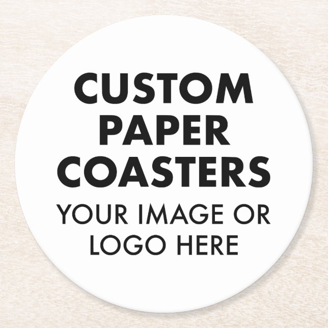 Posavasos Redondo De Papel Personalizado COASTERS DE PAPEL personalizadas (6) (Anverso)
