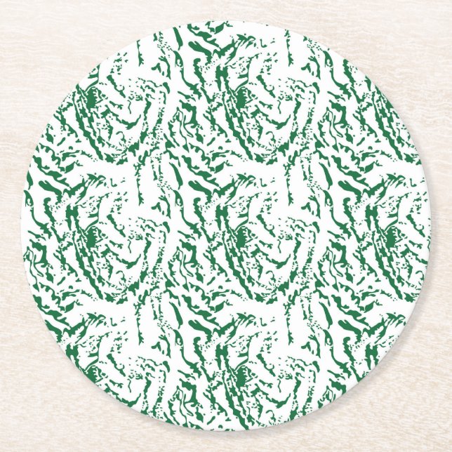 Posavasos Redondo De Papel Personalizado Coasters | Logo, foto, diseño único  (Anverso)