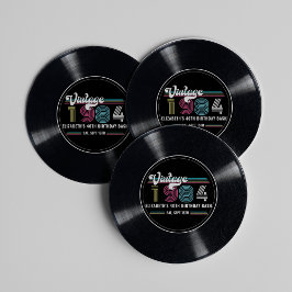 Posavasos Redondo De Papel Personalizado Cualquier foto de Personalizado Vint