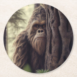 Posavasos Redondo De Papel Pie grande/Sasquatch