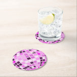 Posavasos Redondo De Papel Pink Lilac Purple Retro Moderno Disco Ball<br><div class="desc">¡Baila,  baila! Diseño de espejisbol disco de siempre para cada reina bailarina. Discoteca ilustracion de bolas decoración estética casera rosa,  productos fiestas y regalos.</div>