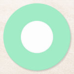Posavasos Redondo De Papel Plantilla verde elegante de tinta blanca moderna e<br><div class="desc">Moderno Punto Blanco Elegante Moneda De Papel Redondo De La Moneda De La Moneda De La Moneda En Blanco.</div>
