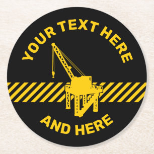 Posavasos Redondo De Papel Plataforma de construcción