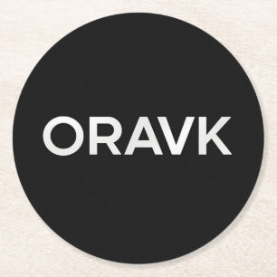 Posavasos Redondo De Papel plato oravk