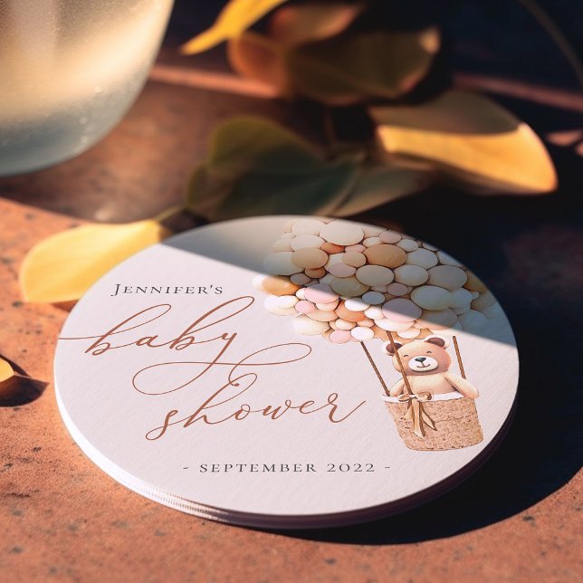 Posavasos Redondo De Papel ¡Podemos Esperar! Costa de papel cuadrado de Baby  (Subido por el creador)