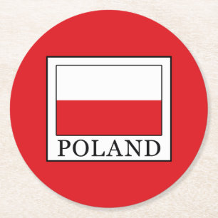 Posavasos Redondo De Papel Polonia
