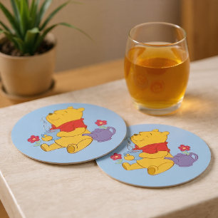 Posavasos Redondo De Papel Pooh