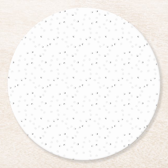 Posavasos Redondo De Papel Portavasos de papel de alta calidad para cualquier (Anverso)