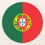 Posavasos Redondo De Papel Portugal Flag<br><div class="desc">Patriotic flag of Portugal.</div>
