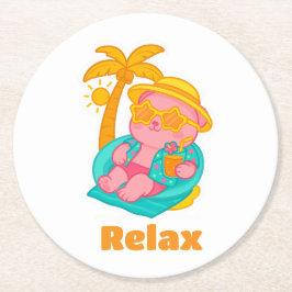 Posavasos Redondo De Papel Posa vasos