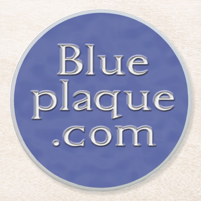 Posavasos Redondo De Papel Práctico de costa de papel (Anverso)