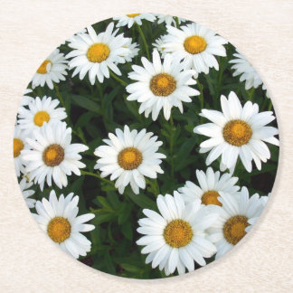 Posavasos Redondo De Papel Práctico de costa del papel del campo de la