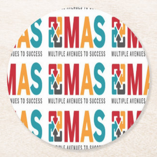 Posavasos Redondo De Papel Práctico de costa estándar