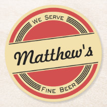 Práctico de costa retro de la cerveza del vintage